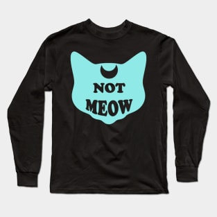 Not Meow (Pastel Blue) Long Sleeve T-Shirt